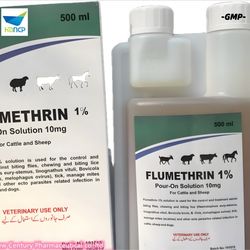 High Quality GMP Factory Flumethrin 1% Pour on Control Biting Flies Shewing for Cattle Sheep Dogs