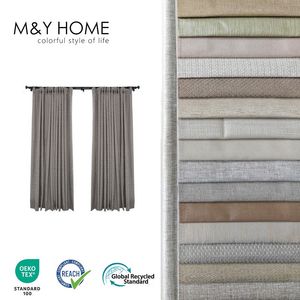 Wholesale 100% Polyester Fire Retardant Thermal Insulated Solid Color High Shading Window Treatment Blackout Curtain Fabric for Hotel Project