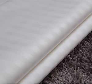 100% Cotton Satin Stripe 1cm Stripe Hotel Hospital Bed Sheet Duvet Cover Fabric