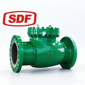 High Temperature Straight Stainless Steel Check Valve with Swing Flanged