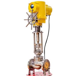 Pn10/16 Auto Flow Control Valve Electric Double Seat Regulating Valve 150lb Wcb Body Flow Temperature Pressure Control Valve