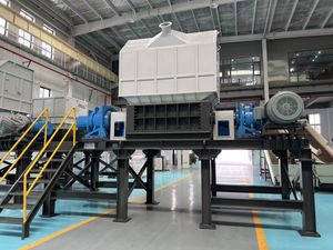 High-Torque Double Shaft Dual Drive Metal Shredder Machine for Industrial Waste