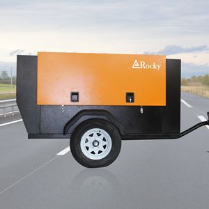 7 Bar 60HP Portable Compressor Diesel Engine Driven Screw Air Compressor Rky-6/7