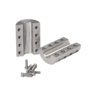 High Torque One-Piece Rigid Coupling Aluminum Split Clamp Shaft Coupling Custom Bore Size for CNC Servo Step Motor