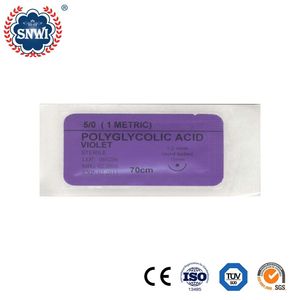 Hot Sale Hospital Use Sterile Disposable Medical Polyglycolic Acid (PGA) Synthetic Braided Absorbable Surgical Sutures