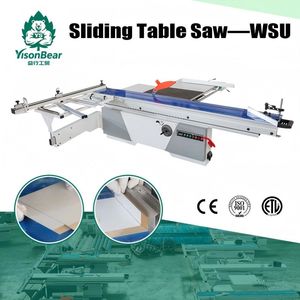 High Precision New Semi-Automatic Eco-Friendly Yisonbear Wood Panel Cutting Machine Woodworking Panel Saw Sliding Table Saw
