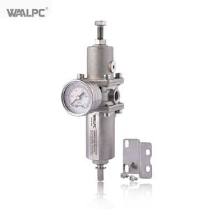Asco 1/4'', 1/2'' SUS316 Stainless Steel Pneumatic Compressed Air High Pressure Valve Regulator Gauge Filter for Vessel 5um 40um NPT/PT/G
