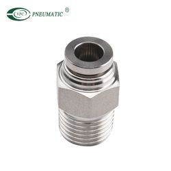Stainless Steel Food Grade PC8-02 1/4 Inch Pneumatic Air Tube Fitting