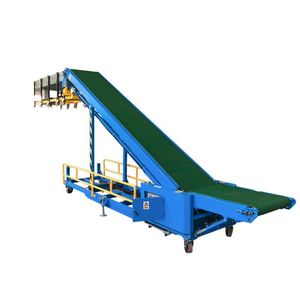 Portable Hydraulic Lift Incline Conveyor for Container Loading System