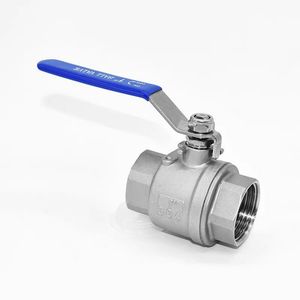 Corrosion Resistant Stainless-Steel 2PC Full-Port Ball Valve for Food and Beverage Plants