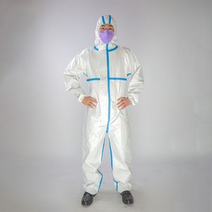 White Disposable Medical Protective High Quality Non Woven Coverall