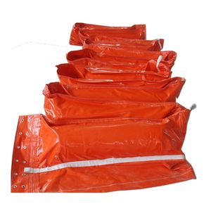 Rubber Foam Filled Oil Containment Spill Boom Solid Float Oil Seaweed Barrier