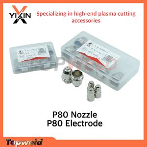 High Quality Plasma Cutting Consumable Plasma P80 Nozzle P80 Electrode for P80 Torch Consumables