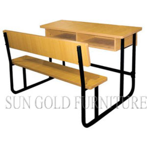 High School Table Classroom Furniture Set Double Student Desk Chair