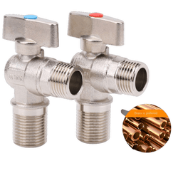 Brass Straight Handle Quick Open Angle Valve for Bathroom Washing Machine