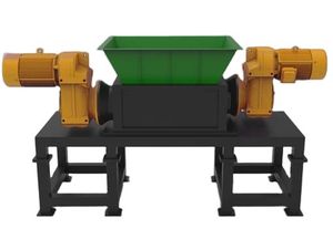 Double Shaft Shredder for Msw Recycling with High Capacity Customized Crusher Machine