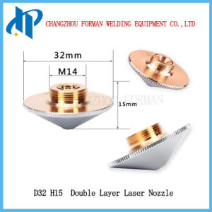 High Quality D32 H15 Double Layer Laser Nozzle for Wsx Precitec Cutting Head