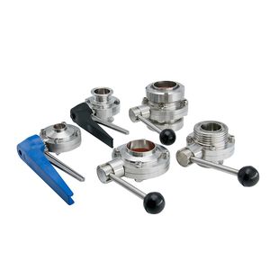 China Food Grade Stainless Steel Sanitary Hygienic Butterfly Valve