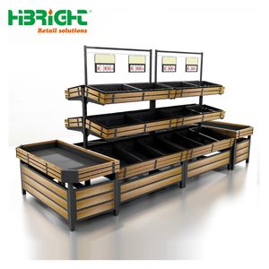 Multi Layers Supermarket Display Stand Fruit and Vegetable Rack