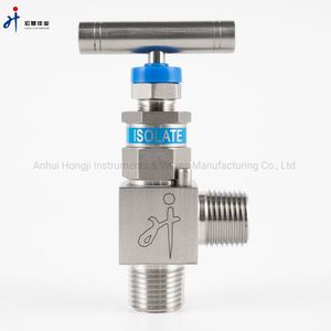 6000psi Angle/ Elbow-Type Stainless Steel Needle Valves 90 Degree with Male Thread NPT