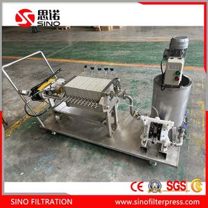 Lab Membrane Filter Press with Mixing Tank, Also Feed Pump