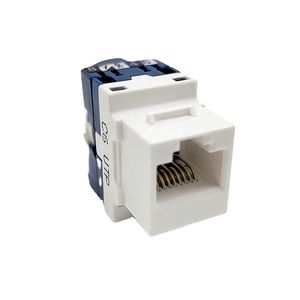 Competitive Price Ethernet UTP Cat5e Keystone Jack 90 Degree Module CAT6 Keystone Jack