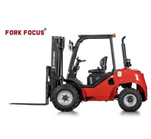 Rough Terrain Forklift Forkfocus 2WD 2.0t Rt Forklift for Construction Factory