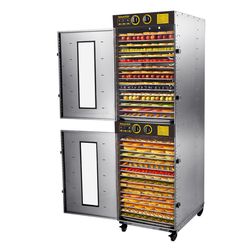 Drying Machine Manufacturer Two Rooms Dehydration 32 Trays Mushroom Fruit Dehydrator