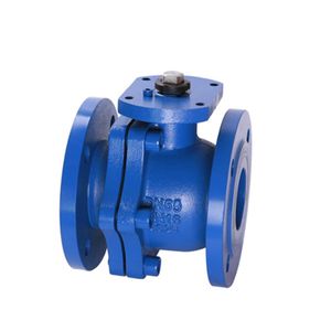 DIN Pn16 Q41f Cast Iron Ductile Iron Flange Floating Ball Valve Cryogenic Valve Electric Motorized 2 Pieces Ball Valve