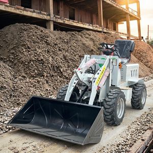 Best 500kg Electric Mini Multifunctional Wheel Boom 0.4 Ton Electric Farm 4 Wheel Mini Loader China Electric Mini