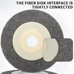 Nylon Non-Woven Disc Buffing Wheel 4 Inch 9p