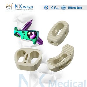 High Quality Nx Medical Titanium Ortho Orthopedic Orthopaedic Spine Cervical Lumbar Peek Cage Implant