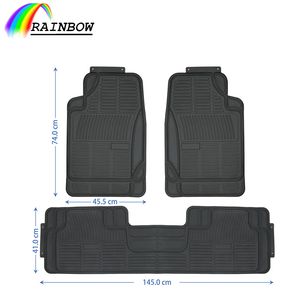 Interior Universal Pcv Car Floor Mat Anti Slipping Wear Resistant Soft Waterproof PVC 3PCS Car Mat
