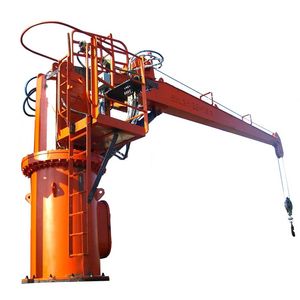 Marine Hydraulic Pedestal Crane Fixed Boom Deck Crane for Ship and Workboat