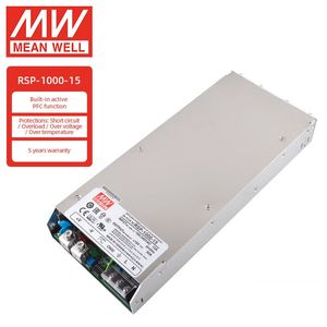 Meanwell Rsp-1000-15 Linear Power Supply Audio 15V High Power 1000W Single Output Power Supply