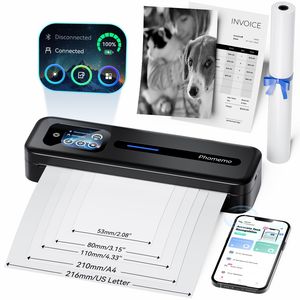 Phomemo M832D Portable A4 Thermal Printer Wireless Mobile Printer Bluetooth Inkless Printer