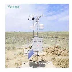 Small Solar Automatic Weather Station with 6 Outdoor Weather Sensors