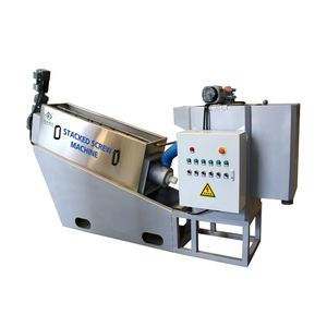 Screw Press Sludge Dewatering Plant Stacked Screw Machine Sludge Dehydrator