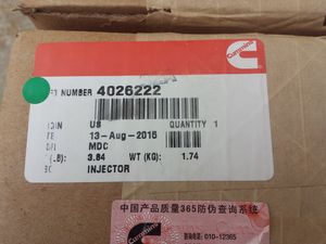 Cummins Genuine 4026222 Construction Qsm11 ISM11 Diesel Fuel Injector 4026222ea Excavator Parts in Stock