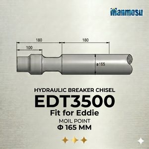 Heavy Duty Mining Wedge Chisel for Edt3500 Excavator Hammer