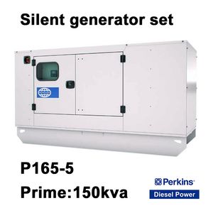 Super Silent Powered by Perkins Engine 120kw 150kVA Diesel Generator Silent