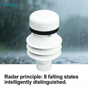 Veinasa-Ldyl 12-24VDC Modbus/SD-12 24GHz ABS Measure Various Precipitation Types Rainfall Gauge OEM Rain Meter Radar Rain Sensor