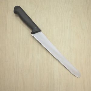 High-Grade Stainless 10-Inch Serrated Slicer for Bakery
