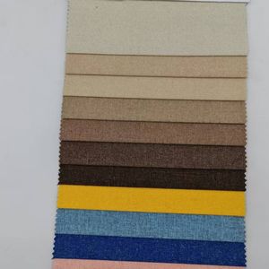 Trendy Affordable Upholstery Fabric in Polyester Linen Print Design