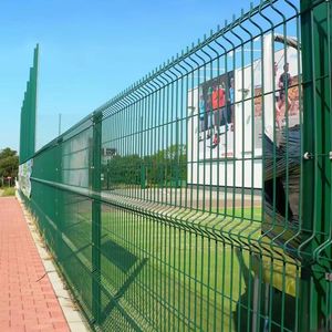 2D Fence Twin Welded Wire Mesh 868/656 Powder Coated Privacy Double Wire Heat Treated Garden Wire Fencing 3D Modelling Service