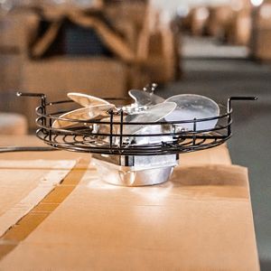 High Efficiency 6 Wing Metal Fan Blade Impeller for Industrial Exhaust Fans and Air Circulation Systems