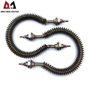U W I Straight Type 220V 380V 2kw Stainless Steel Electric Air Duct Oven Tube Heater Finned Tubular Heater
