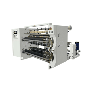 Slitting Rewinding Machine for Film BOPP, PVC, Pet, Aluminum, Foil, Self-Adhesive, Thermal Paper Label Film Sticker Roll High Speed 400m/Min