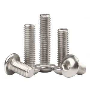 ISO7380 304 Stainless Steel Allen Key Screw Allen Pan Head Cap Screw Hexagon Socket Button Head Screws
