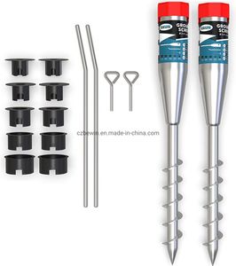 Customized Galvanized Steel Ground Screw Piles for Solar Mounting System Earth Ground Screw Anchor